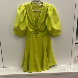 Jonathan Simkhai bright green dress. Fits like a 4.